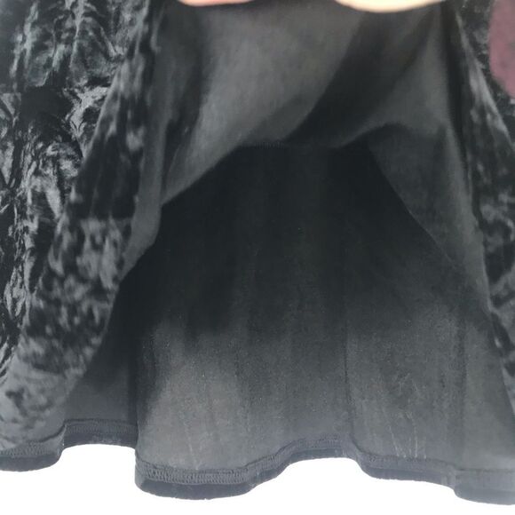 So Black Luxe Velvety Velour Pull On Peplum Mini Skirt NEW - Picture 11 of 16